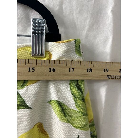 Talbots Lemons Blossom Canvas Printed Above Knee Lined Skirt‎ Size 12 - Picture 4 of 10